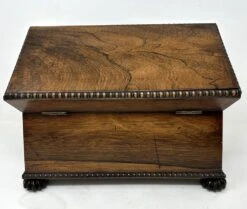 Antique English Double Tea Caddy Box In Rosewood From Gillows Of Lancaster, 19th Century -CHAIRISH Shop antique english double tea caddy box in rosewood from gillows of lancaster 19th century 3700