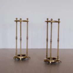 Antique English Stick Stands In Brass, Set Of 2 -CHAIRISH Shop antique english stick stands in brass set of 2 9915