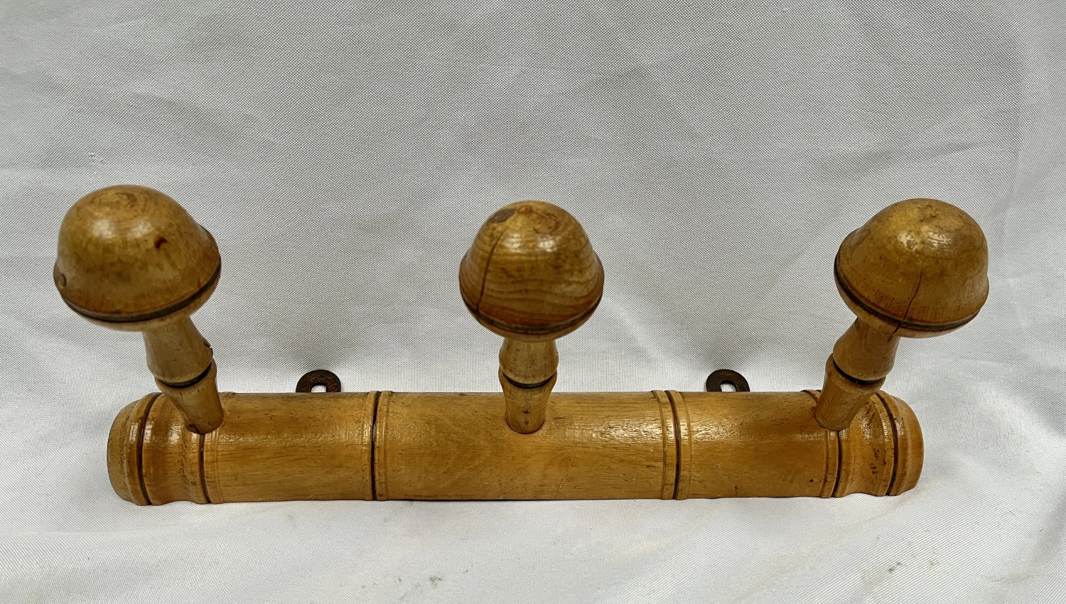 Antique French Faux Bamboo Hat/Coat Rack 6 Antique French Faux Bamboo Hat/Coat Rack - Image 4