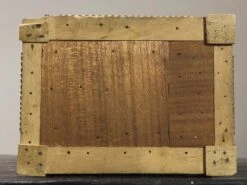 Antique Green Velvet Chip Carved Tramp Art Box (1911) -CHAIRISH Shop antique green velvet chip carved tramp art box 1911 0541