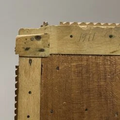 Antique Green Velvet Chip Carved Tramp Art Box (1911) -CHAIRISH Shop antique green velvet chip carved tramp art box 1911 7112