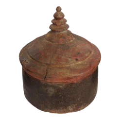 Antique India Wood Tikka Box