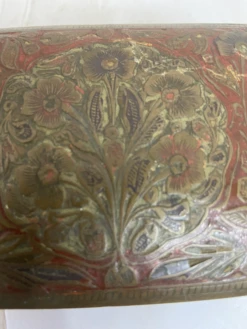 Antique Indian Benares Ware Cigar Or Trinket Box -CHAIRISH Shop antique indian benares ware cigar or trinket box 1296