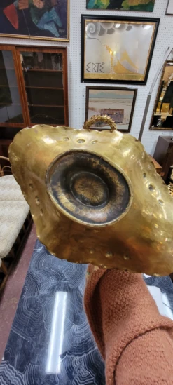 Antique Italian Brass Basket With Handle -CHAIRISH Shop antique italian brass basket with handle 0390