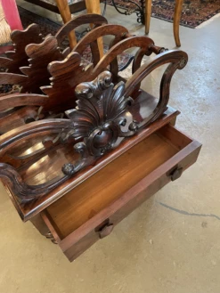 Antique Mahogany Regency Style Canterbury Magazine Rack -CHAIRISH Shop antique mahogany regency style canterbury magazine rack 1543