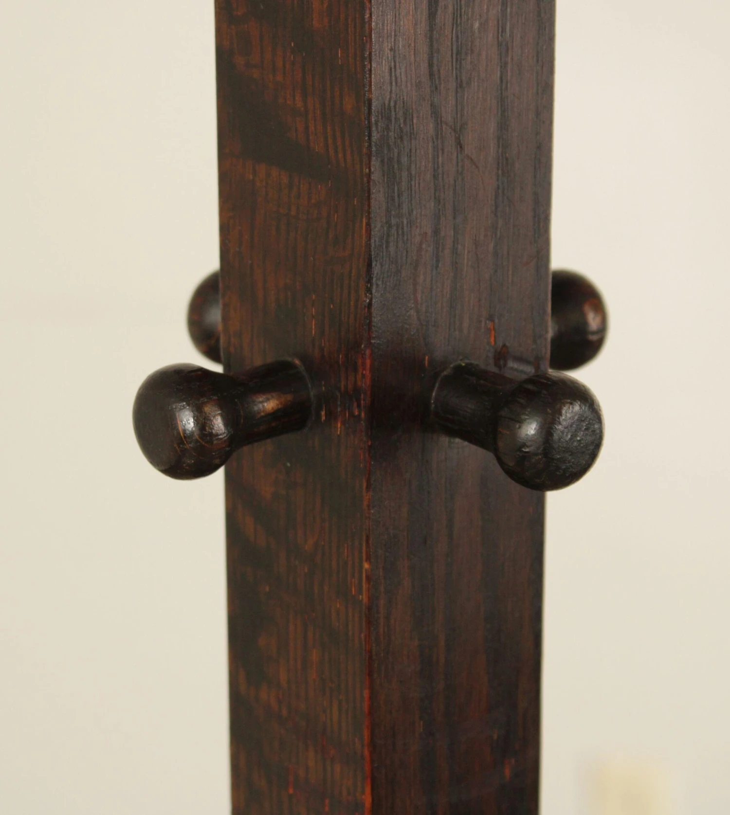Antique Mission Oak Coat Rack 8 Antique Mission Oak Coat Rack - Image 6