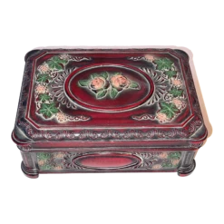 Antique Painted Victorian Jewelry Box