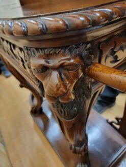 Antique Quarter-Sawn Oak Carved Ornate Figural Hall Tree -CHAIRISH Shop antique quarter sawn oak carved ornate figural hall tree 7465