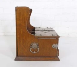 Antique Quarter Sawn Oak Mirrored Jewelry Box With Trap Door -CHAIRISH Shop antique quarter sawn oak mirrored jewelry box with trap door 1082