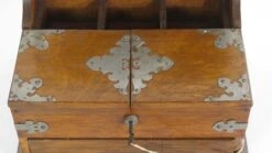 Antique Quarter Sawn Oak Mirrored Jewelry Box With Trap Door -CHAIRISH Shop antique quarter sawn oak mirrored jewelry box with trap door 8308