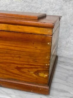 Antique Traditional Farmhouse Pine Wood Tool Box Machinist Chest -CHAIRISH Shop antique traditional farmhouse pine wood tool box machinist chest 2297