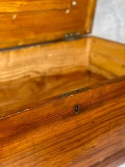 Antique Traditional Farmhouse Pine Wood Tool Box Machinist Chest -CHAIRISH Shop antique traditional farmhouse pine wood tool box machinist chest 2581