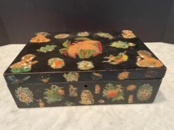 Antique Wood Decoupage Box -CHAIRISH Shop antique wood decoupage box 6118