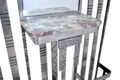 Art Deco French Wrought Iron Coat Rack With Chromed Bird Motifs -CHAIRISH Shop art deco french wrought iron coat rack with chromed bird motifs 1099