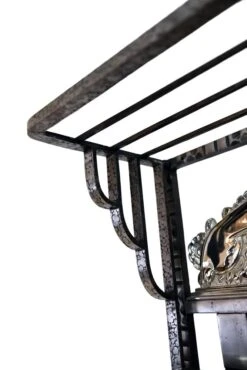 Art Deco French Wrought Iron Coat Rack With Chromed Bird Motifs -CHAIRISH Shop art deco french wrought iron coat rack with chromed bird motifs 2931