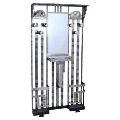 Art Deco French Wrought Iron Coat Rack With Chromed Bird Motifs -CHAIRISH Shop art deco french wrought iron coat rack with chromed bird motifs 6120