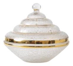 Art Deco Glass Box From De Rupel, 1930s