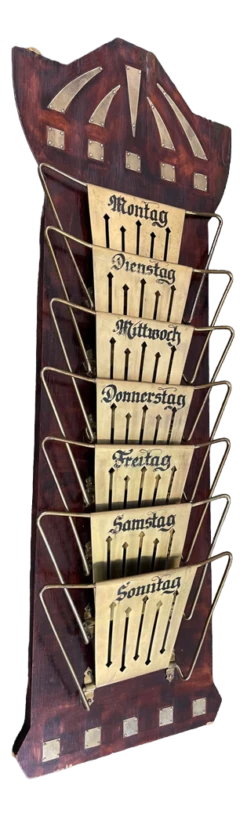 Art Deco Wall Mounted Magazine Rack, Germany, 1920s