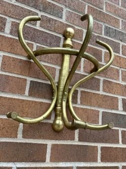 Art Nouveau Solid Brass Hat Rack Manner Of Thonet Circa Early 20th Century -CHAIRISH Shop art nouveau solid brass hat rack manner of thonet circa early 20th century 2684