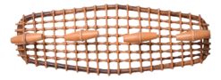Bamboo & Rattan Coat Rack Hanger Attributed To Olaf Von Bohr, Italy, 1950s