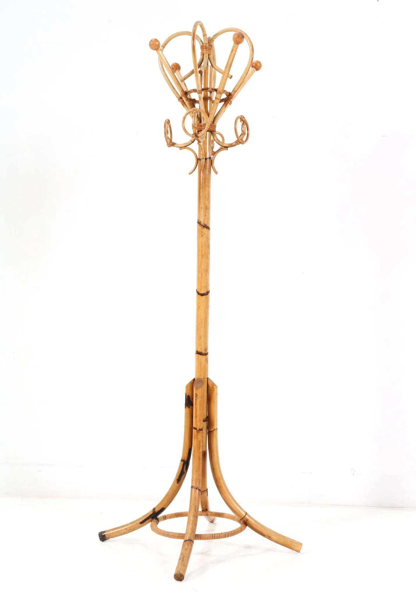 Bamboo Coat Rack In The Style Of Franco Albini, 1960s 5 Bamboo Coat Rack In The Style Of Franco Albini, 1960s - Image 3