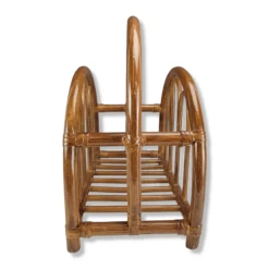 Bamboo Magazine Book Rack Holder Petite Bent Wood Rattan -CHAIRISH Shop bamboo magazine book rack holder petite bent wood rattan 9600