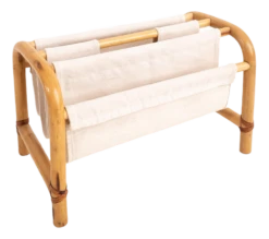 Bamboo Magazine Rack, Italy, 1970s