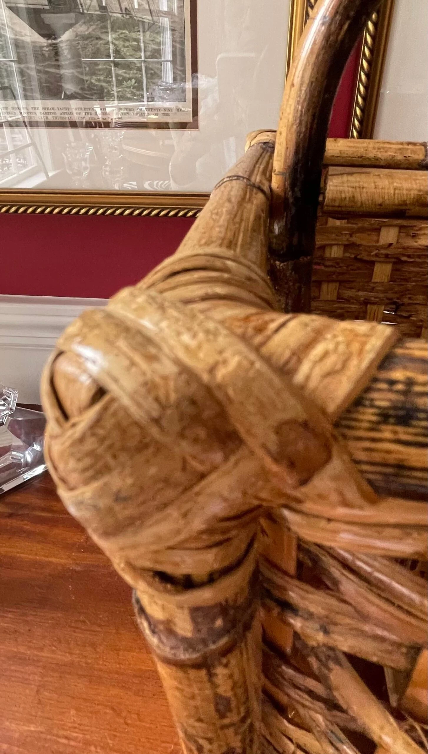 Bamboo, Rattan Magazine Stand 7 Bamboo, Rattan Magazine Stand - Image 5