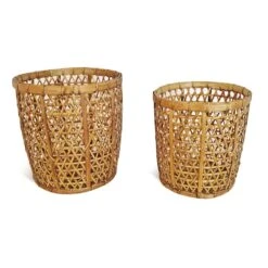 Bamboo Weave Basket Medium -CHAIRISH Shop bamboo weave basket medium 4680