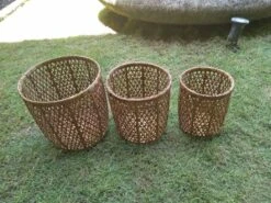Bamboo Weave Basket Small -CHAIRISH Shop bamboo weave basket small 9494