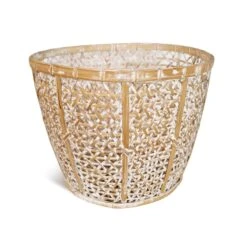 Bamboo White Wash Basket Large -CHAIRISH Shop bamboo white wash basket large 4777