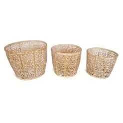 Bamboo White Wash Basket Small -CHAIRISH Shop bamboo white wash basket small 0094