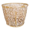 Bamboo White Wash Basket Small