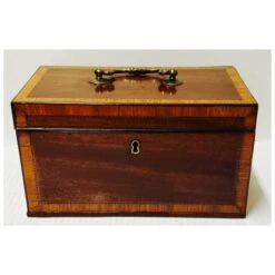 Banded Inlaid Tea Caddy -CHAIRISH Shop banded inlaid tea caddy 0200