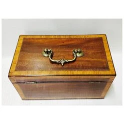 Banded Inlaid Tea Caddy -CHAIRISH Shop banded inlaid tea caddy 4108