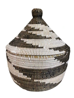 Basket With Lid Senegal West Africa 15" H -CHAIRISH Shop basket with lid senegal west africa 15 h 4254