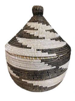 Basket With Lid Senegal West Africa 15" H -CHAIRISH Shop basket with lid senegal west africa 15 h 5319