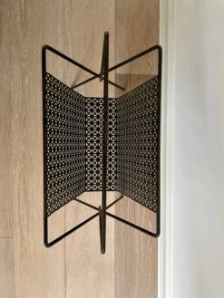 Black Iron Magazine Rack In The Style Of Mathieu Matégot -CHAIRISH Shop black iron magazine rack in the style of mathieu mategot 7488