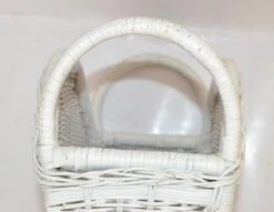 Bohemian Chic White Bleached Magazine Rack Handwoven Wicker & Rattan 1970 -CHAIRISH Shop bohemian chic white bleached magazine rack handwoven wicker and rattan 1970 2581