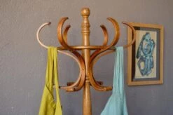 Bohemian Coat Rack In Oak And Curved Wood, 1950s -CHAIRISH Shop bohemian coat rack in oak and curved wood 1950s 9545
