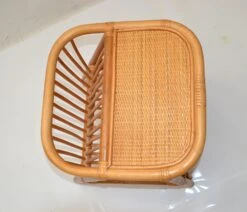 Bohemian Mid-Century Modern Handcrafted Bamboo & Cane Magazine Rack Side Table -CHAIRISH Shop bohemian mid century modern handcrafted bamboo and cane magazine rack side table 0645