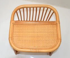 Bohemian Mid-Century Modern Handcrafted Bamboo & Cane Magazine Rack Side Table -CHAIRISH Shop bohemian mid century modern handcrafted bamboo and cane magazine rack side table 4306