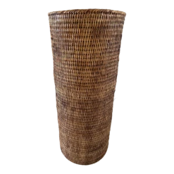 Boho Chic Woven Rattan Umbrella Stand