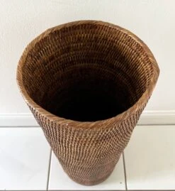 Boho Chic Woven Rattan Umbrella Stand -CHAIRISH Shop boho chic woven rattan umbrella stand 7795