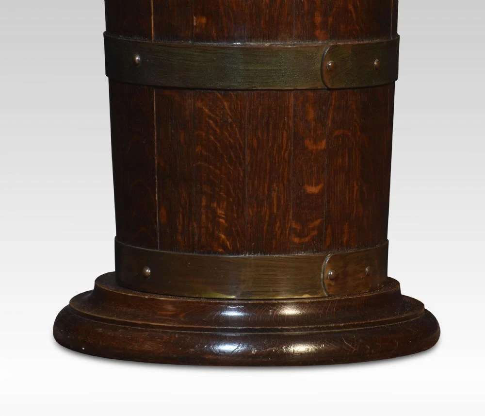 Brass Bound Barrel Stick Stand 4 Brass Bound Barrel Stick Stand - Image 2