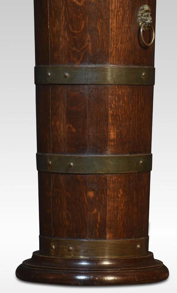 Brass Bound Barrel Stick Stand 6 Brass Bound Barrel Stick Stand - Image 4