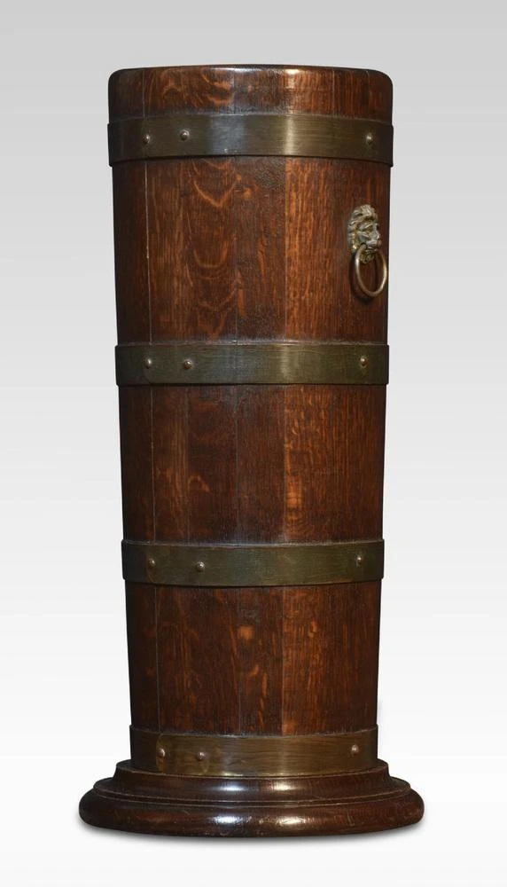 Brass Bound Barrel Stick Stand 8 Brass Bound Barrel Stick Stand - Image 6