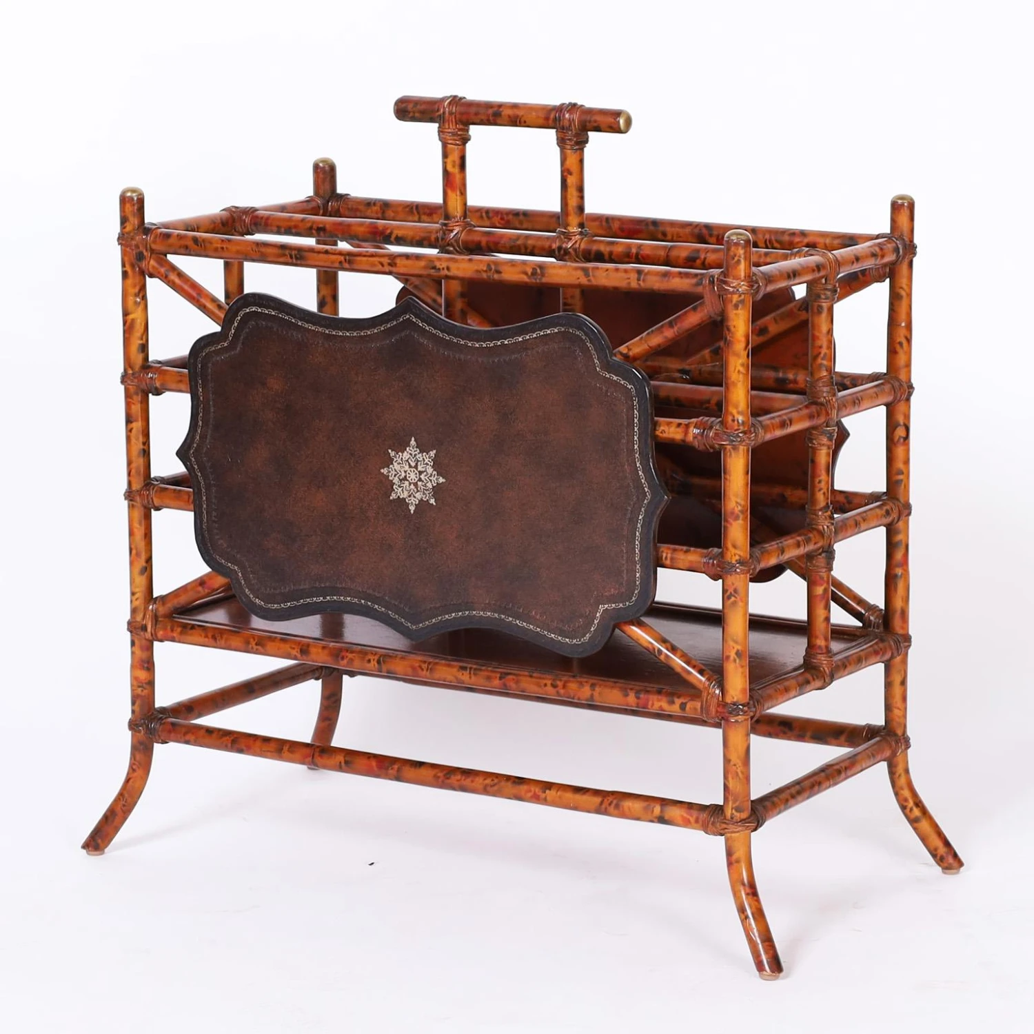 British Colonial Style Faux Bamboo Magazine Rack 12 British Colonial Style Faux Bamboo Magazine Rack - Image 10