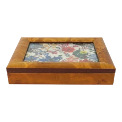 Burl Wood Jewelry Box & Picture Frame