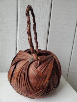 C. 1940s Vinage Handwoven Rattan Basket 10 C. 1940s Vinage Handwoven Rattan Basket -CHAIRISH Shop c 1940s vinage handwoven rattan basket 5339